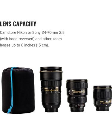 Tenba Camera Lens Pouch Soft Case 6x4.5 in. (15x11 cm) - Model 636-353 - Buy Online on GoSupps.com