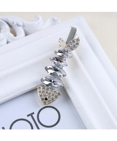 Inilbran Boho Crystal Hair Clip Gold Rhinestone Wedding Hair Clips Barrettes Vintage Crystal Hairpin Barrette Shiny CZ Hair Pins Hair Clip Decorative Headpiece Crystal Wedding - Buy Online on GoSupps.com