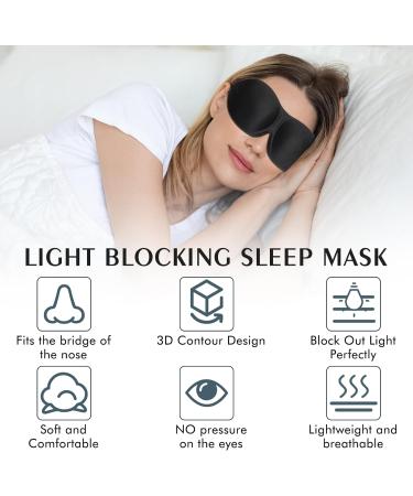 Bonuci 12 Pack Sleep Mask Blackout 3D Eye Mask - Ultralight Night Blindfold for Men Women | Adjustable Strap for Travel, Side and Back Sleepers - Purple Black Blue - Buy Online on GoSupps.com