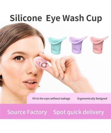 Eye Wash Cup Silicone Eye Flushing Cup Practical Eye Rinse Cup Reusable Eye Washer Clean Tool For Makeup Reusable - Buy Online on GoSupps.com
