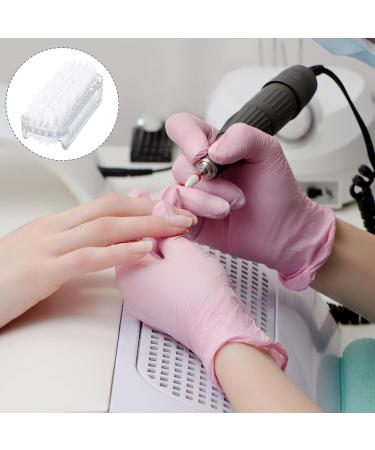 2-Piece Double-Sided Nail Brush Set | Transparent Hand Brushes for Men & Women | Ideal for Bath Sink & Workshop - Buy Online on GoSupps.com