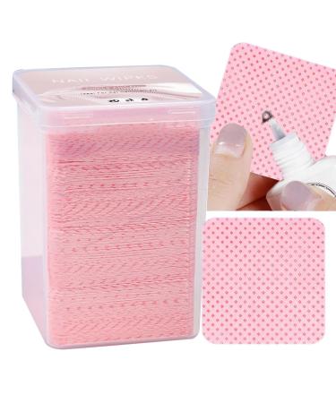 Pack of 200 lint-free nail polish wipes - Square cleaning wipes for eyelash glue gel nails nail extensions soft lint-free cotton pads for manicures