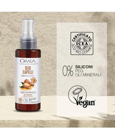 Omia Bio Argan Oil for Dry Hair | Nourishing & Restructuring | Silicone-Free | 100ml Shop Internationally! - Buy Online on GoSupps.com