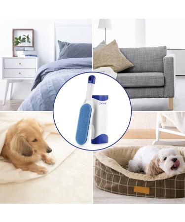 Grandma's Lint Brush - Self-Cleaning Double-Sided Pet Fur Removal Tool | Perfect for Furniture & Carpets - Dark Blue - Buy Online on GoSupps.com