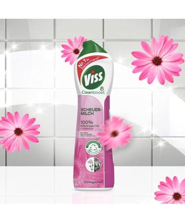 8x VISS Cleanboost Selpin Milk Spring Flowers - Powerful 100% Natural Cleaning Agent 500ml - Effective Against Fat & Dirt - International Shipping - Buy Online on GoSupps.com