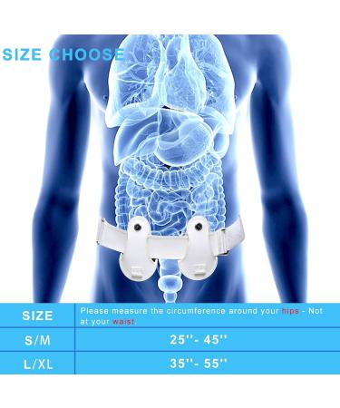 Buy Inflated Hernia Belt for Men & Women - Adjustable Inguinal Hernia Support Truss with Removable Cushion | Comfort & Quality (Large - Buy Online on GoSupps.com