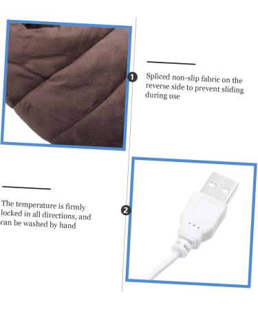 Ultechnovo USB Heated Foot Warmer Pad | Soft Fleece Heating Inserts for Office Home & Winter Comfort - Buy Online on GoSupps.com