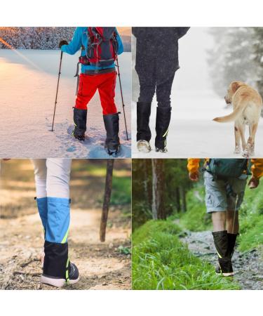 Jamuils Waterproof Gaiters for Kids - Adjustable Breathable Leg Protection for Snow Hiking Hunting & Skiing - Blue - Buy Online on GoSupps.com