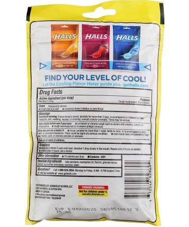 Halls Triple Soothing Action Cough Drops - Honey Lemon - 30 Count - Buy Online on GoSupps.com