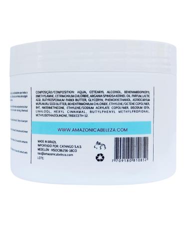 AMAZONICA BELEZA Argan Oil Hair Mask 300ml | Intense Moisturizing & Nourishing Treatment for Dry Hair | Hydrate Repair & Fortify with Vitamin E - Buy Online on GoSupps.com