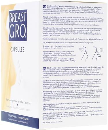 BreastGro Capsules - Enhance Your Natural Curves | 135 Count - International Shipping Available - Buy Online on GoSupps.com