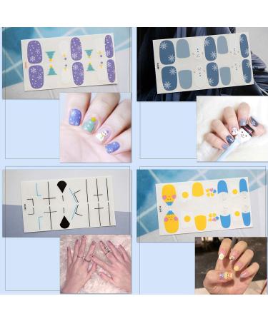 NICENEEDED 16 Sheets Christmas Theme Nail Art Stickers Strips Self-Adhesive Full Wrap Nail Polish Stickers Manicure Decoration Kit With 1Pc Nail File For Women Girls Nail DIY - Buy Online on GoSupps.com