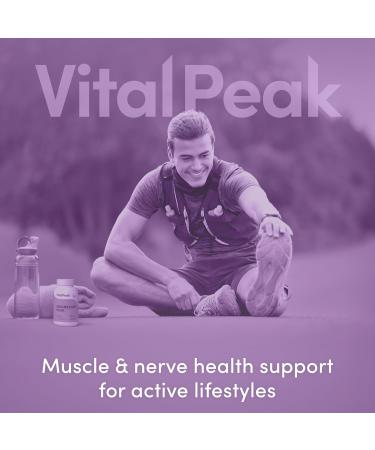 Vital Peak Magnesium 350 mg - Natural High Absorption Magnesium Bisglycinate Supplement - Mag Pills for Women & Men- Vegan Gluten Free Dairy Free Non-GMO - 90 Capsules - Buy Online on GoSupps.com