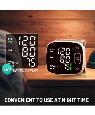 FENGHOU Automatic Wrist Blood Pressure Monitor with 2 User Memory - Portable BP Machine for Health Monitoring, Black - Buy Online on GoSupps.com