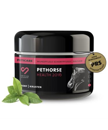 Peticare Anti-Schorf & Wounds ointment for horses |With crust Mauke Raspe |Greats gently on & supports regeneration process |Unique PRS system for long effects - Pethorse Health 2016 50 ml