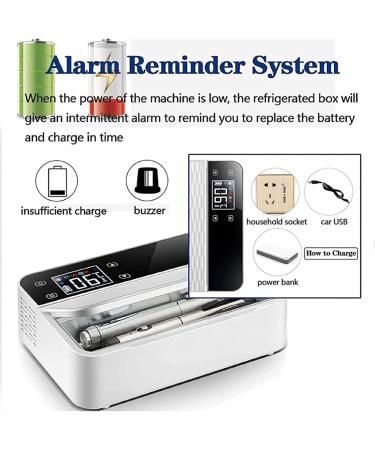 Insulin Cooler Refrigerated Box Portable USB Insulin Drug Reefer Refrigerator Long Working 8 Hours Keeping Cooler 2-8 C 10200mAh Mini Cold Boxes 2 Batteries - Buy Online on GoSupps.com