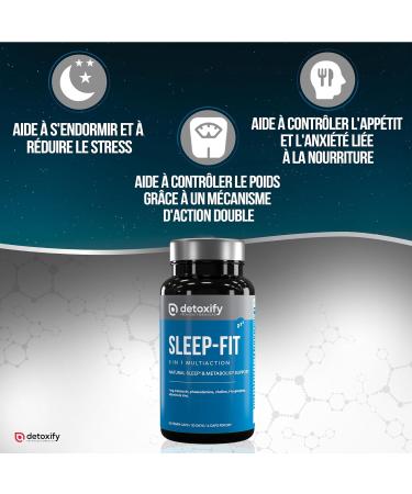 Detoxify Sleep-Fit | 30 Days Powerful Night Fat Burner | Lose Weight | Melatonin Tryptophan Keto Hydration Blocker - Buy Online on GoSupps.com