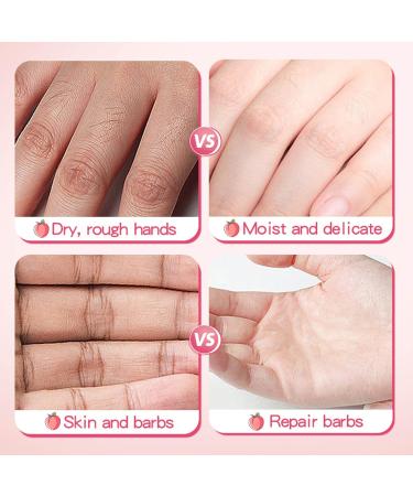 Peach Hand Cream Brighten Peach Moisturizing Hand Milk for Dry Cracked Hands and Skin Fruit Hand Lotion with Natural Plant Fragrance for Women and Girls - Buy Online on GoSupps.com