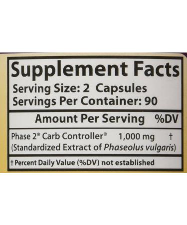 Healthy Origins Phase 2 Carb Controller 180 Caps - Natural Supplement for Carb Management - Buy Online on GoSupps.com
