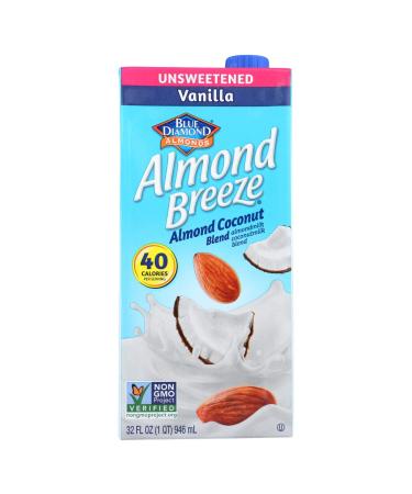 Almond Breeze Almond Milk Blend, Unsweetened Vanilla Almond Coconut, 32 Ounce