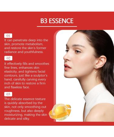 Vitamin B3 Niacinamide Serum Brightening Anti-Aging Serum Retinol B3 Anti Wrinkle Serum Hydrating Serum for Dry Skin Age Spot Remover Strengthen Skin Barrier Relieve Redness Enhance Elasticity - Buy Online on GoSupps.com