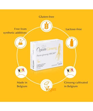 PACK 3 x Natural Aphrodisiac Ginseng for Men Erection 90 Capsules - 3 Months | Panax Korean Red Ginseng Supplement Belgium Grown High Ginsenosides | Optim Ginseng - Buy Online on GoSupps.com