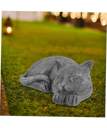 Garneck Pet Memorial Statue Cat Sympathy Headstone Statue Sleeping Cat Garden Cat Grave Figurine Sculpture Pet Memorial Loss Bereavement Gifts Cat Remembrance Statue Resin Animal As Shown 13.5x7cm - Buy Online on GoSupps.com