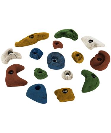 ALPIDEX 15 climbing holds climbing stones 5 holds each in sizes L M and S colored