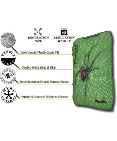 Lime Mamba Series ACL Comp Approved Cornhole Bags 2021-2022 - Set of 4, Made in USA - Buy Online on GoSupps.com