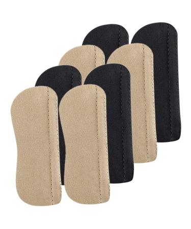 Healeved 4 Pairs Acrylic Jewelry Tray Shoe Heel Pads Heel Cushions for Back of Heel Toe Foot Shoe Inserts Shoe Filler for Too Big Shoes Women Men's Shoes Gasket Leather Women's 11.2x4.3cm