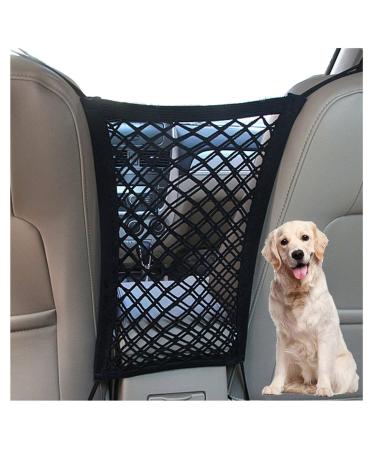 DYKESON Pet Barrier Dog Car Net Barrier with Auto Safety Mesh Organizer Baby Stretchable Storage Bag Universal for Cars, SUVs -Easy Install,Safer to Drive with Children and Pets