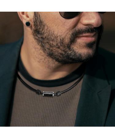 Jeroot Magnetic Halen Chain for Men - Carbon Fiber Anion Collar Necklace | Anti-Fatigue & Radiation Relief | 6500 Gauss Energetix - Buy Online on GoSupps.com