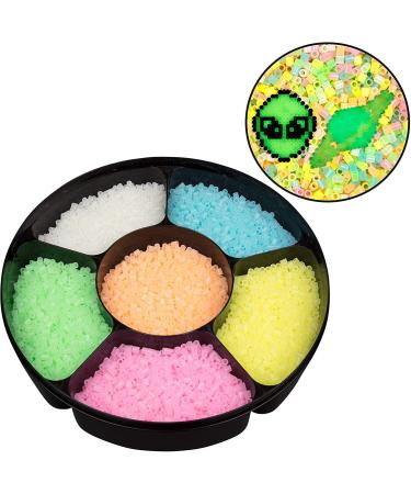 Glow in the Dark Fuse Beads Set - 9,000 Beads in 6 Unique Colors, Includes Case for Easy Organization - Ideal for Perler Beads Pixel Art - Buy Online on GoSupps.com