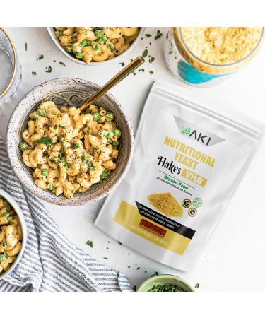 Nutritional Yeast Flakes (1 lb) - Fermented Vegan Gluten-Free | Rich in Vitamin B12 | No Bitter Aftertaste | Add to Soup, Popcorn, Potato, Sauce - Buy Online on GoSupps.com