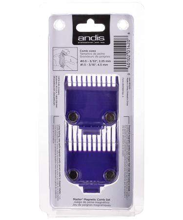 Andis 01420 Master Clipper Magnetic Comb Set - Dual Pack Sizes 0.5 & 1.5 - Buy Online on GoSupps.com