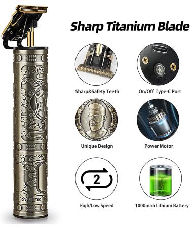 Professional Electric Cordless Hair Clippers for Men - Less Noise Design Trimmers for Barbers - T Blade Liners Clipper for Beard and Hair Cutting - Buy Online on GoSupps.com