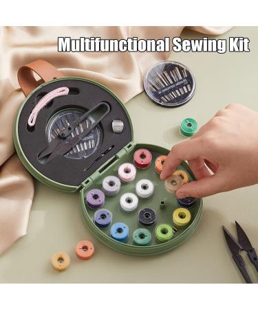 Sewing Kit Travel Mini - Repair Projects Needle Thread Organizer - Green Sewing Kit - Buy Online on GoSupps.com