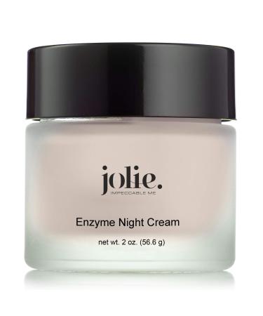 Jolie Papaya Enzyme Night Cream - Facial P.M. Moisturizer With Advanced Hydration - All Skin Types - 2 oz.