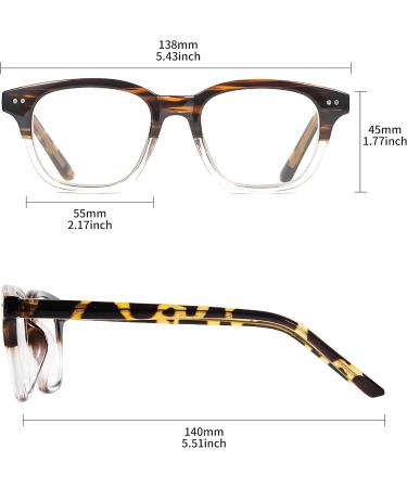 Buy Bhigh Fashion Anti-Blue Light Reading Glasses for Men & Women - Ultra-Light 1.75 Diopters for Comfort & Style - Buy Online on GoSupps.com