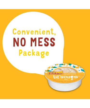 Friskies Lil' Soups Cat Food Complement Flaked Chicken - 34 g Cup (8 Pack) Flaked Chicken in Tuna Broth - Buy Online on GoSupps.com