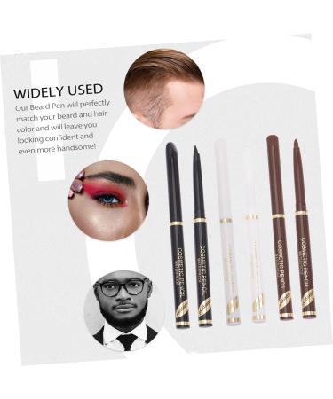 Beavorty Eyebrow Pencil Filler 6pcs beard filler pen liquid eyebrow pen eye liner pen eyeliner pencil to rotate hair pen matte - Buy Online on GoSupps.com