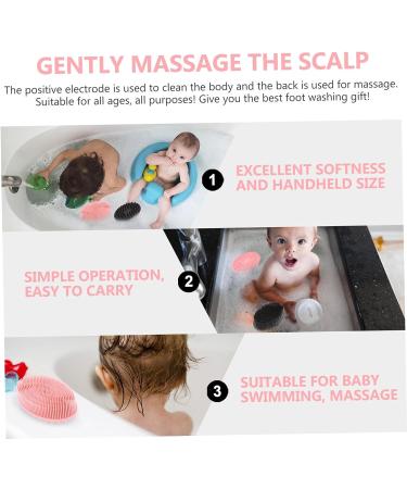 Beavorty 2pcs Baby Bath Brush Set - Silicone Body & Scalp Massager Brushes - Buy Online on GoSupps.com
