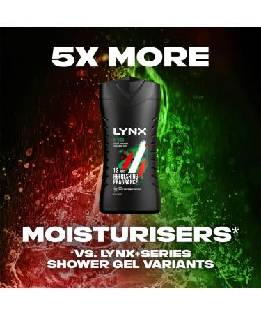 2x Lynx 12hr Refreshing Africa Squeezed Mandarin & Sandalwood Bodywash 225ml - Buy Online on GoSupps.com