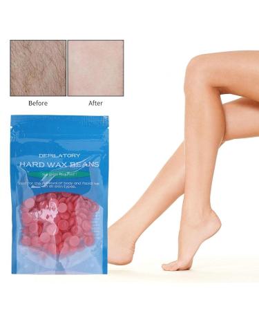50g Strawberry Wax Beads for Hair Removal | Hot Film Hard Wax Beans for Body & Legs - Buy Online on GoSupps.com