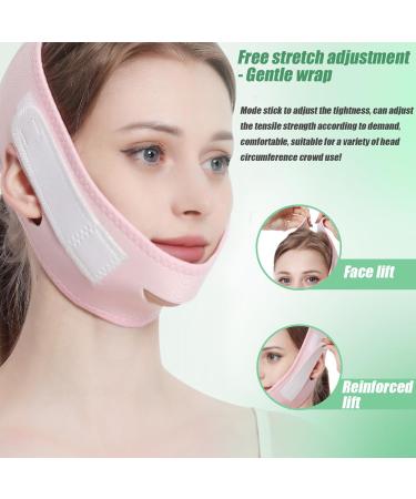 Double Chin Reducer V Line Breathable Face Lifting Strap Adjustable Double Chin Strap 24inch Chin Strap for Double Chin for Women Men Face Belts - Buy Online on GoSupps.com