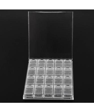Geynutaly 20 Girds Acrylic Makeup Organizer Nail Art Storage Box Clear Display Case Organizer Holder For Jewelry Nail Rhinestone Beads Box Transparent - Buy Online on GoSupps.com