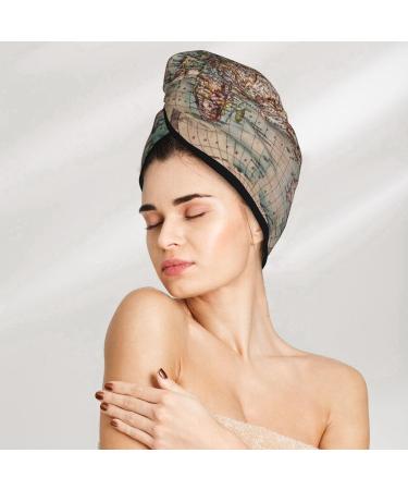 Super Absorbent Microfiber Hair Towel Wrap - Quick Dry Coral Velvet for Long Curly & Thick Hair | The World is Hemisphere - Buy Online on GoSupps.com