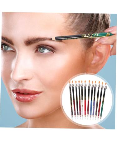 Healvian 12pcs Lip Liner Eyeliner Gel Eyeliner Eyebrow Liner Waterproof Eye Liner Pencil Lip Liner Pen Wooden - Buy Online on GoSupps.com