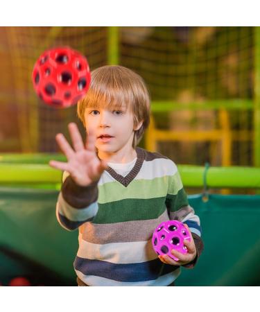 3x Astro Jump Balls - High Bounce Moon Balls for Kids | Red Pink Blue Bouncing Balls - Buy Online on GoSupps.com
