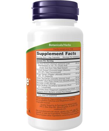 NOW Supplements D-Flame 90 Veg Capsules - Overexertion Support Blend with Complementary Herbs - Buy Online on GoSupps.com